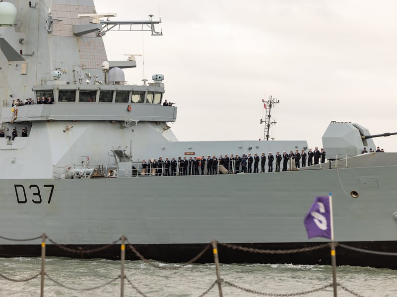 HMS Duncan is a Type 45 destroyer which has a ship's company of over 280 personnel. She is currently undergoing a maintenance period after working alongside the US Navy in the Mediterranean.