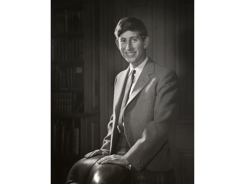 The King when he was Prince of Wales, taken by Godfrey Argent, released to mark his 18th birthday in 1966