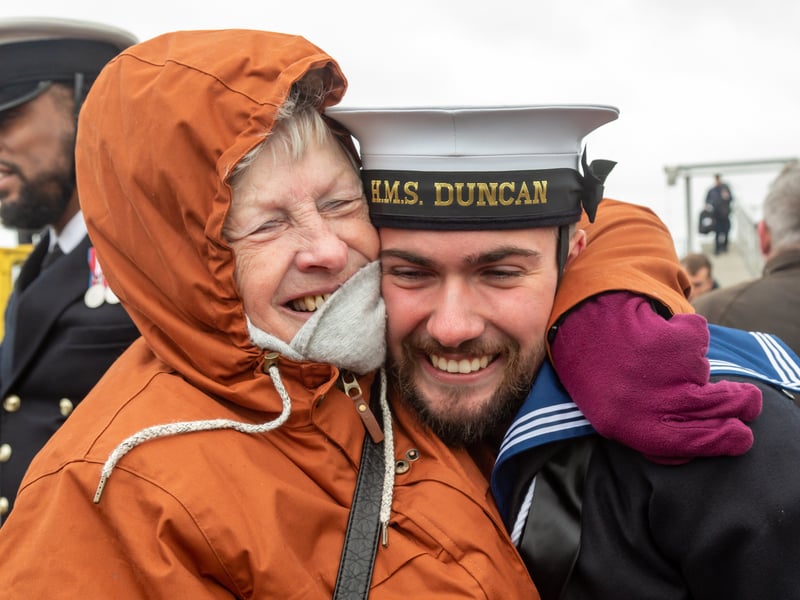 Grandma Anne Palmer (75) reunited with Engineering Technician Ethan Palmer (19).