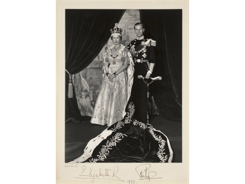 A portrait by Cecil Beaton of Queen Elizabeth II and Prince Philip on Coronation Day, 1953, which will feature in the Royal Portraits: A Century of Photography exhibition at The King's Gallery, Palace of Holyroodhouse in Edinburgh