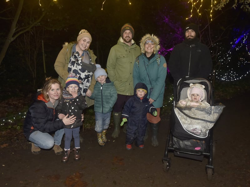 Pictured is: Latimer, Baylis and Wilde families from Portsmouth, Fareham and Lee-on-the-Solent. Picture: Sarah Standing (081224-7501)