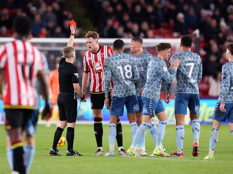 43 yellow cards, 2 red cards