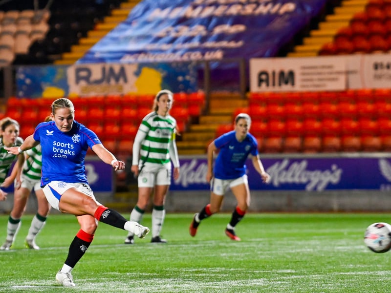 Joined Rangers in the summer as the record scorer in the English Women's Championship, and has shown similar ability in the SWPL. Already on an astonishing 21 goals for the season, she has scored numerous hat-tricks and provided a further six assists for Jo Potter's free-scoring team.
