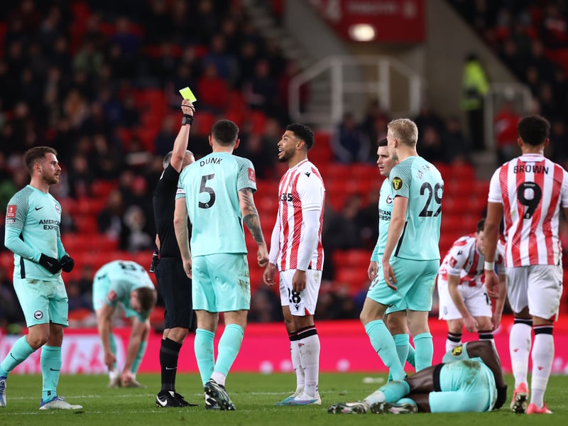 42 yellow cards