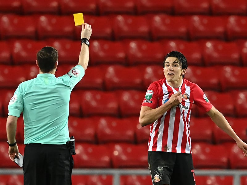 32 yellow cards, three red cards