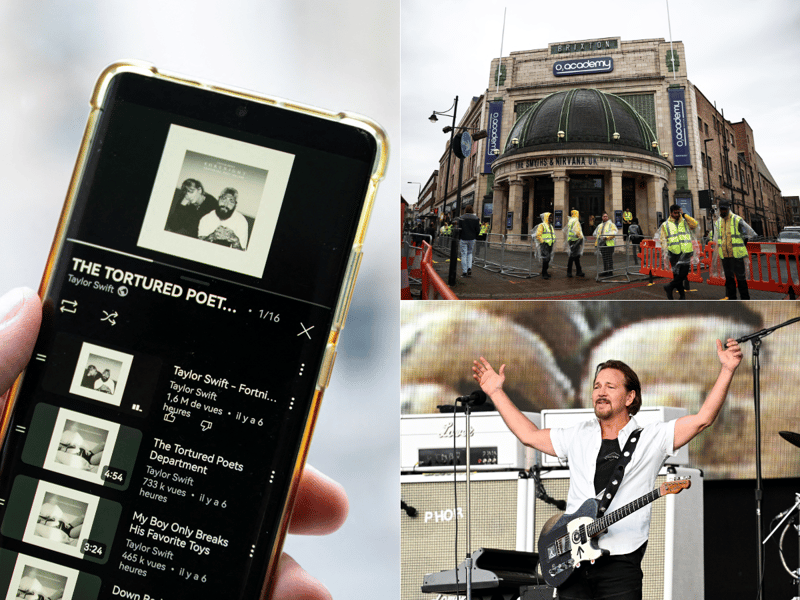 In April 2024, Pearl Jam released Dark Matter, their first studio album in four years. Brixton Academy in London reopened for the first time since its license was suspended following a tragic crowd crush in December 2022, which resulted in two fatalities. Meanwhile, Taylor Swift's album The Tortured Poets Department topped the UK Album Chart, achieving the highest first-week sales in seven years with 270,000 units sold, further cementing her dominance in the global music industry.