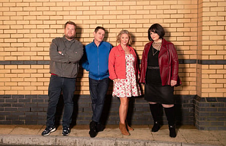 Much-loved sitcom Gavin & Stacey will be back for one final finale starring all the original cast, including James Corden, Mathew Horne, Joanna Page, Ruth Jones and Rob Bryden. Catch it on BBC One at 9pm on Christmas Day. It’s five years since we left Nessa down on one knee declaring her love for Smithy and asking him to marry her. And a lot has happened in those five years. In Barry, Bryn’s packing the Picasso in readiness for a trip to Essex; Stacey and Gavin are looking for new ways to spice up their seventeen year marriage and Gwen is behaving most strangely. Nessa’s started a new business venture and Neil the Baby’s about to begin an apprenticeship with his dad. Over in Billericay Pam is stressing out at the prospect of playing hostess, not helped by a newly retired Mick practicing his golf swings in the living room and there have been more ups and downs in Pete and Dawn’s relationship.