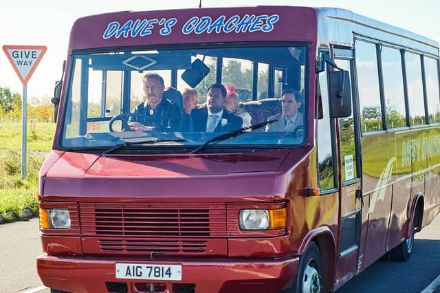Dave's Coaches is back for the last Gavin and Stacey episode - and is Smithy dressed for a wedding?