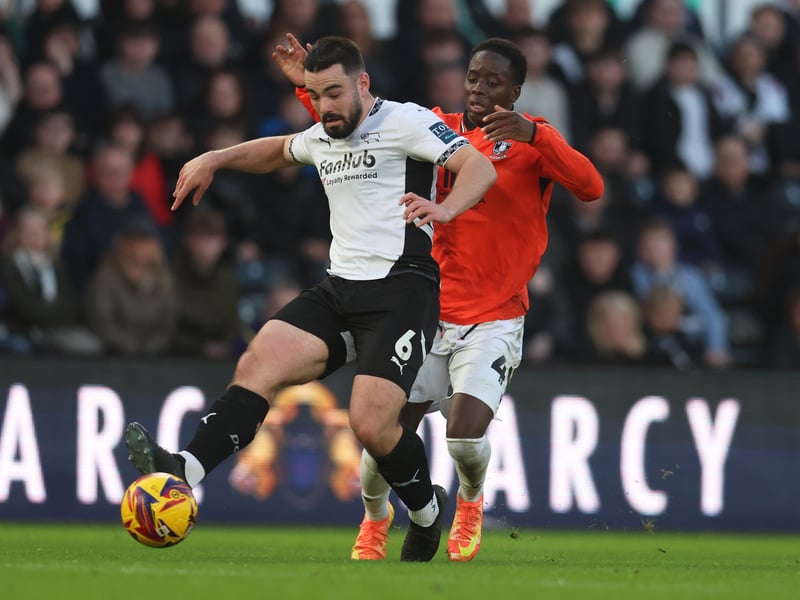 The Derby defender felt him hamstring against Burnley in midweek. However, all the signs are that Cashin should be available to face the Blues. Paul Warne said: 'He should be okay. He was a bit aware of something. He might have overdramatised it a little bit.'