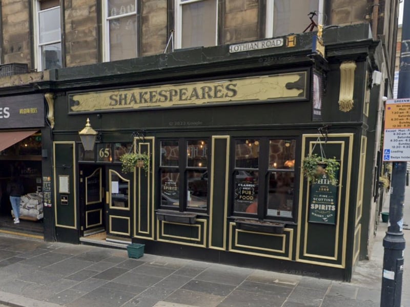 If you're going to a Christmas Concert at the Usher Hall or a festive show at the Lyceum Theatre and feel like a wee treat then traditional boozer Shakespeares is just next door and serves a mean mulled wine.