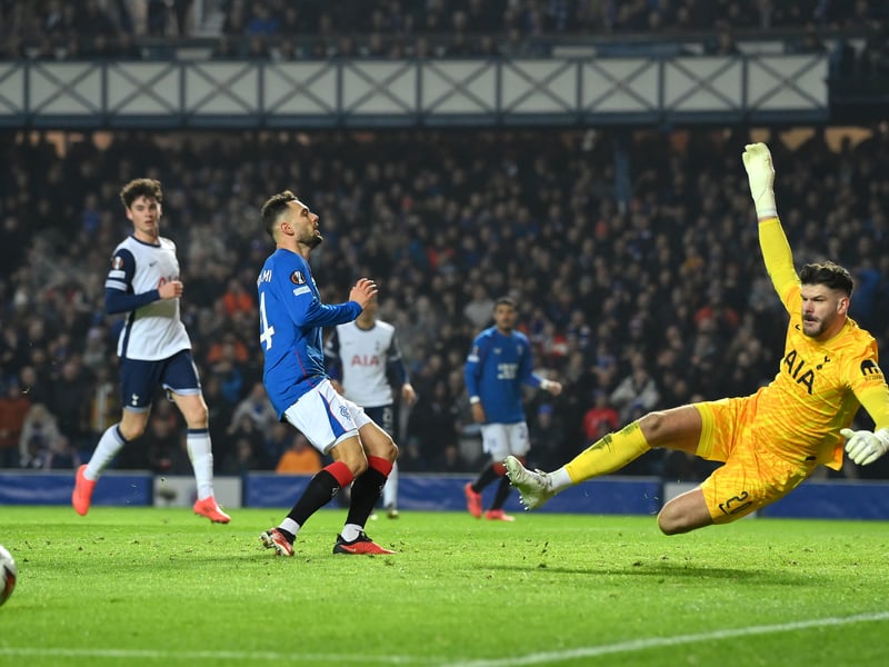 Kept Spurs in it with a number of big saves, the key one coming from Cyriel Dessers towards the end. The former Celtic man earned his corn at Ibrox. 9
