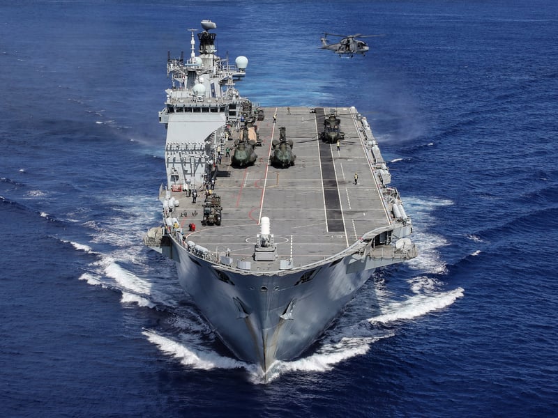 HMS Ocean served as the Royal Navy flagship between June 1, 2015, and March 27, 2018.