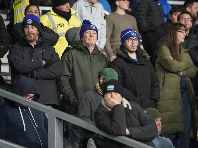 Pompey fans were unbowed in the face of a Derby County battering at Pride Park.