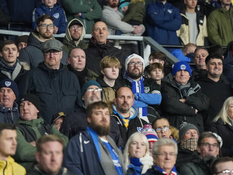 Pompey fans were unbowed in the face of a Derby County battering at Pride Park.