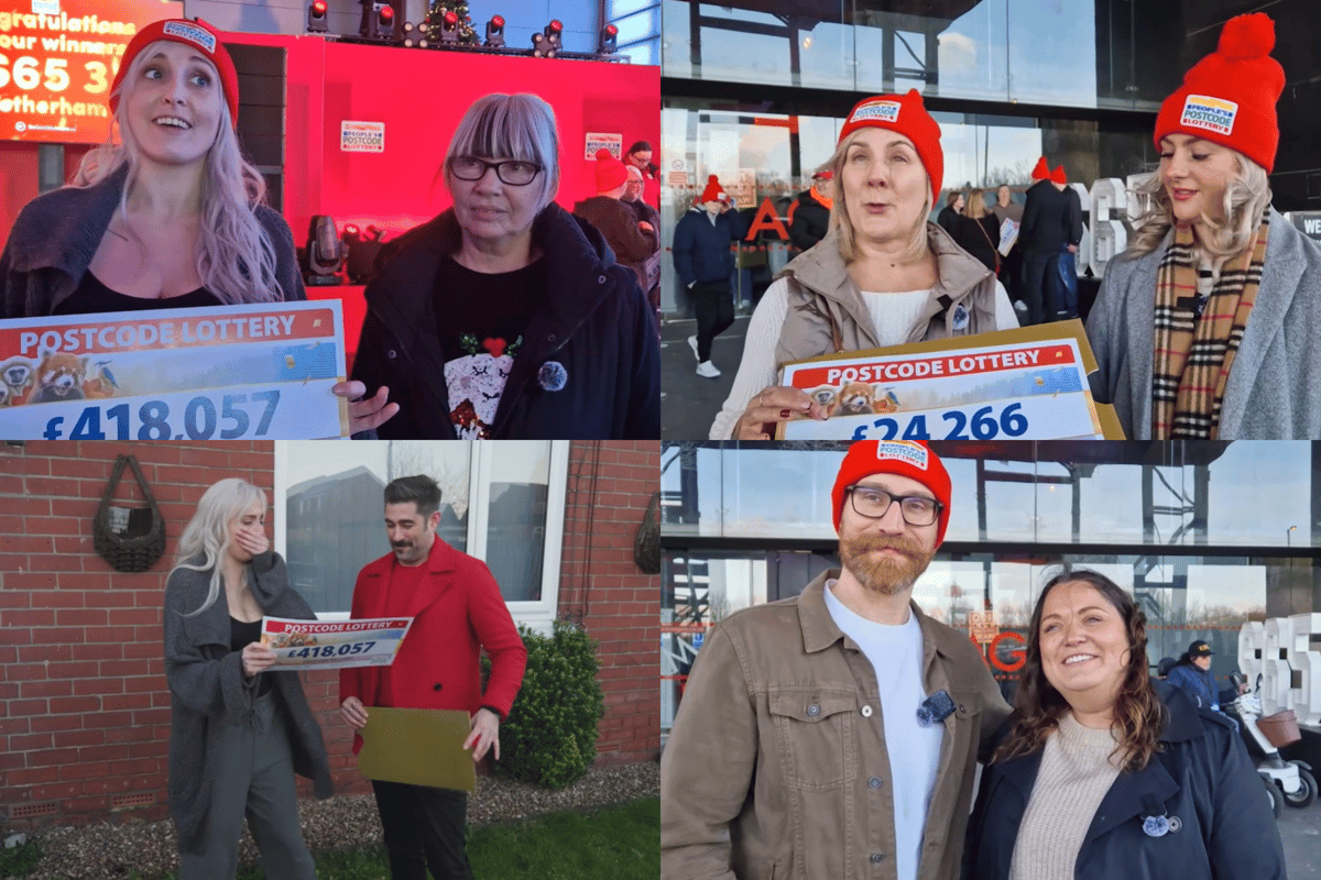 Postcode Lotto Map Winners of Postcode Lottery reveal how it will change lives