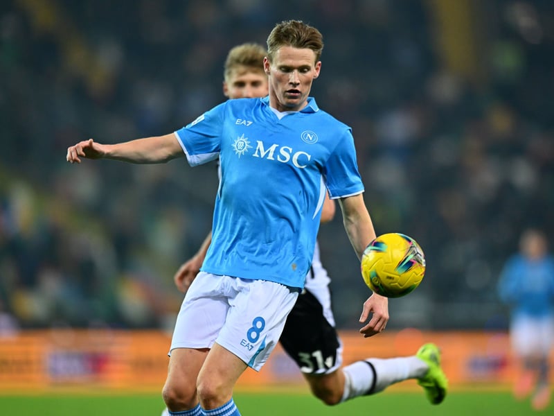 The Scotland MVP has been a revelation for Serie A side Napoli, where he appears to be worshipped on the terraces. A regular starter in Naples, he has three goals and two assists from his 13 league starts.