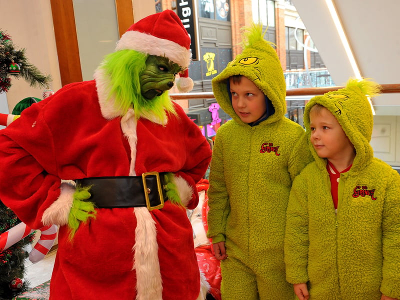 The Christmas Grouch meets Jacob and Charlie Scartman from Headingley,