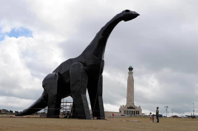 The giant ultrasaurus, Luna Park, on Southsea Common back in 2010. Picture: Steve Reid 102432-54