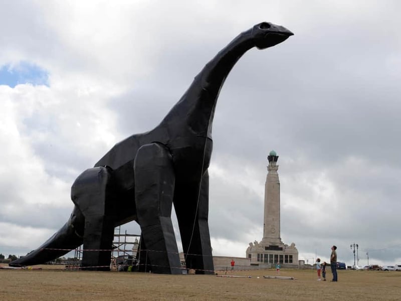 The giant ultrasaurus, Luna Park, on Southsea Common back in 2010. Picture: Steve Reid 102432-54
