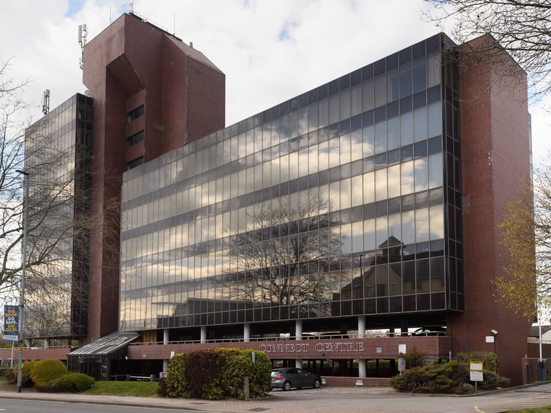 The prominent 11-storey office block built in the 1970s sits right at the entrance of our city for those people coming in via the M275. After some changes over the years, plans were approved to convert the Connect Centre into 101 new flats. A separate application also sought to convert the under croft into additional flats which was also approved. 
However three years has past and there was little progress.
Now, updated plans have been submitted to the city council to 175 new homes. These are still working there way through the planning process so no works will take place imminently.  But continued interest in the site for housing means this is almost certainly in its future!
Picture: Keith Woodland (120420-17)