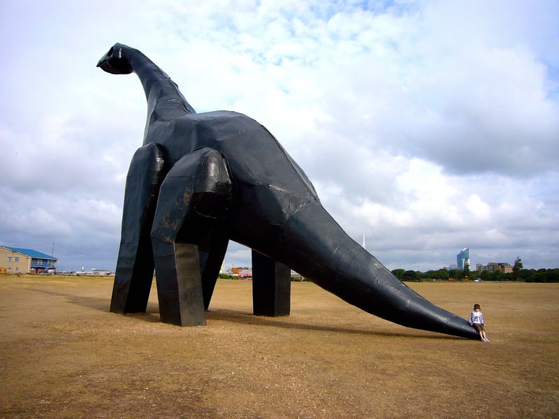 Families shared some favourite photos of Luna Park, the Southsea dinosaur. Picture by Martin Giddey