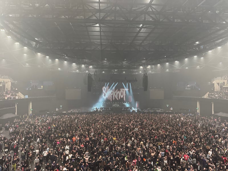 Fans crammed into the standing area to get the best spot to enjoy the gig.