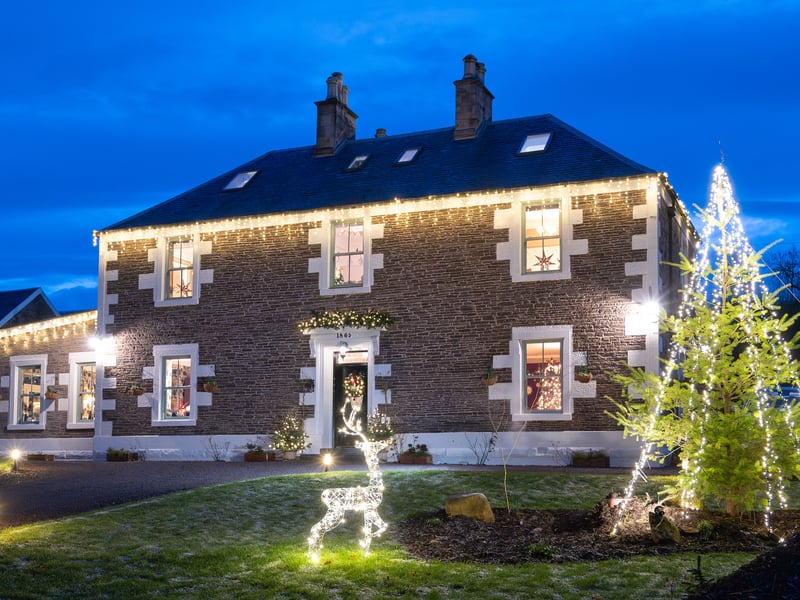 Scotland's Christmas Home of the Year, Festive Farmhouse, Lesmahagow. For this family, Christmas is all about getting everyone involved in the festivities from festive baking to Christmas crafts and collecting foliage for handmade decorations