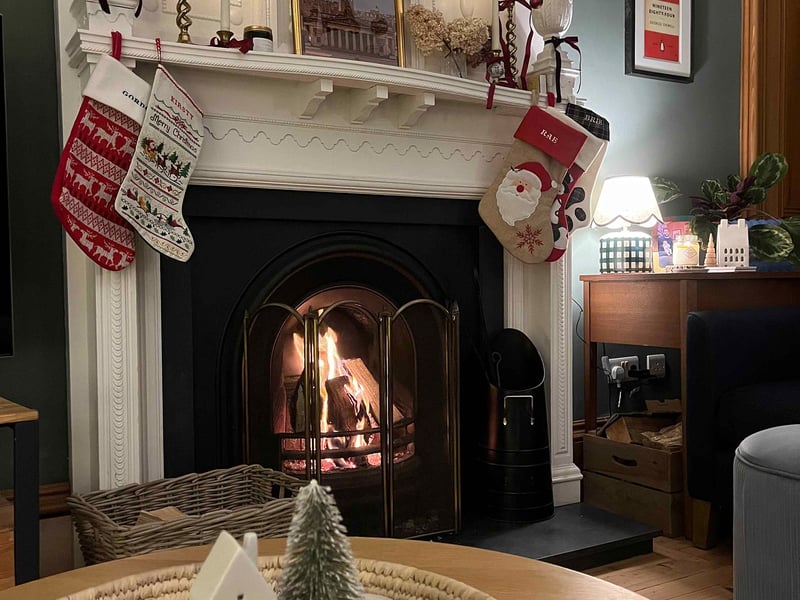 Scotland's Christmas Home of the Year, Holly Bank House, Dalkeith. Today, Kirsty mirrors the magical festive feel she experienced as a child for her young family