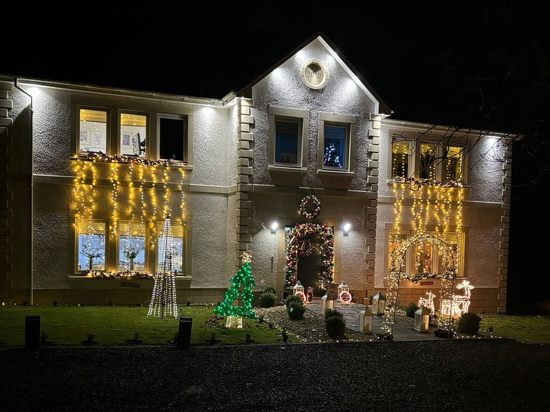 Scotland's Christmas Home of the Year, Mistletoe House, Cumbernauld. Every Christmas, Gillian goes to painstaking lengths to transform their self-build family home in Cumbernauld into a winter wonderland