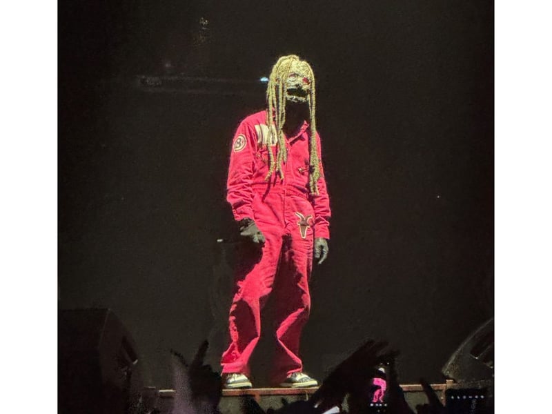 Slipknot frontman Corey Taylor onstage in Glasgow.