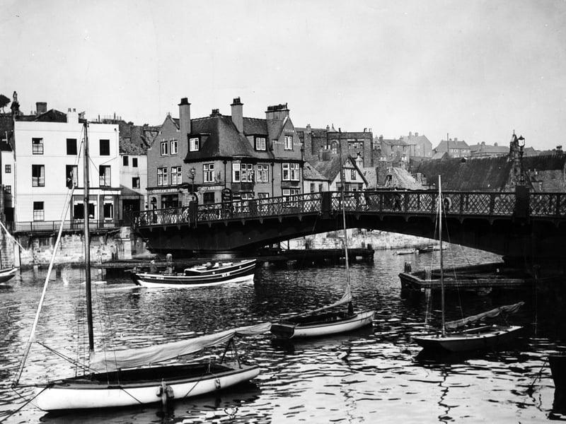 The town's bridge pictured in November 1969.