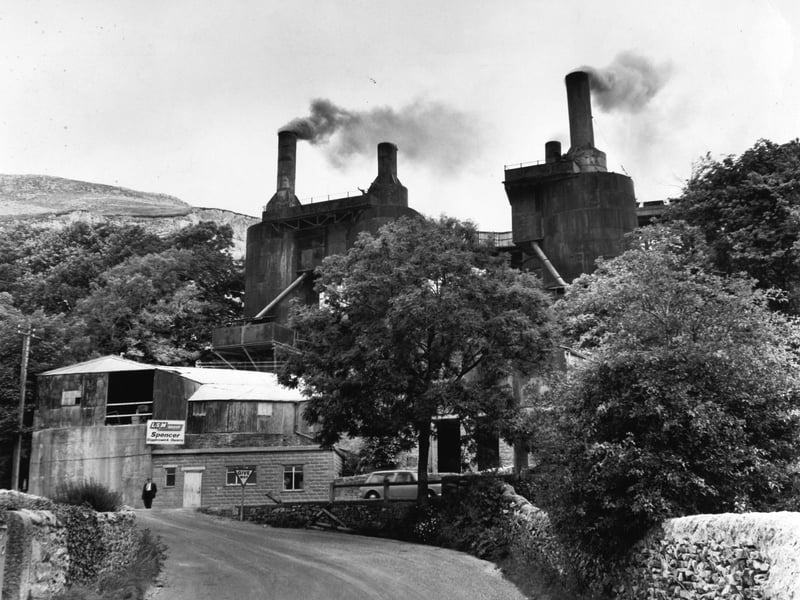 Lime quarrying firm P. W. Spencer Ltd. on the way to Buck House Brow and Clapham. Pictured in July 1969.