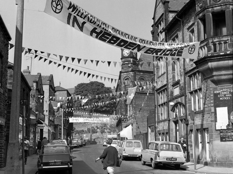 The town's High Street pictured in June 1969.