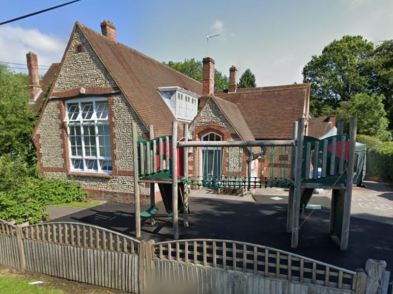 This is a local authority-maintained Anglican primary school in the village of Steep, near Petersfield, with about 99 pupils. In a recent Ofsted inspection, it was found to be ‘good’ or ‘outstanding’ in all categories.
In the 2023/24 school year, 88% of its pupils once again met the Government’s expected standard in reading, writing, and maths – compared to averages of 60% locally and 61% nationally.