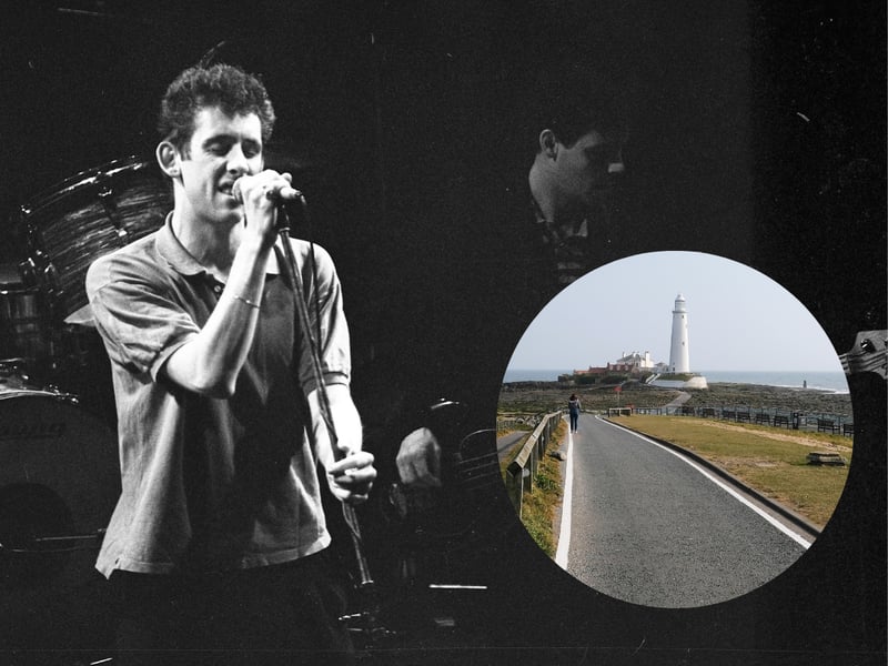 Actual lyric: "I kept them with me, babe." / Misheard as: "I come from Whitley Bay."
