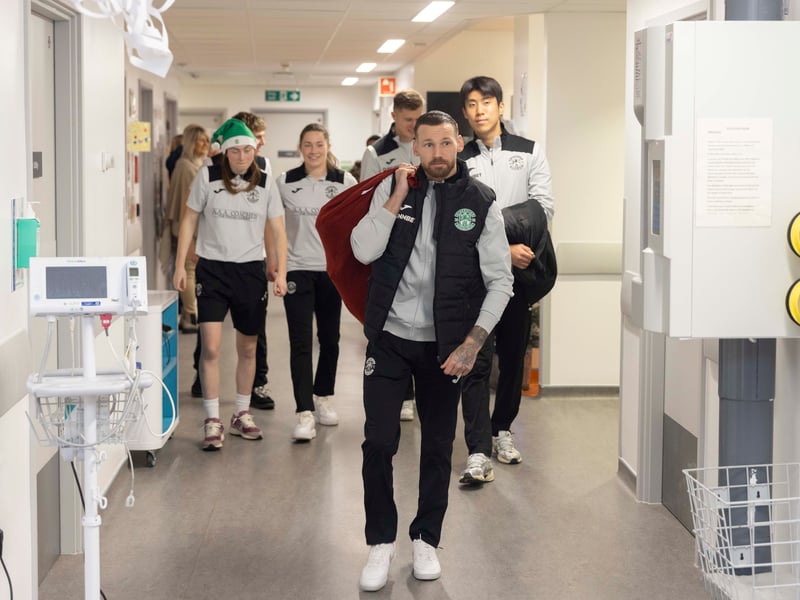 Martin Boyle plays a starring role - well, he has his own whiskers - as he and players from both the men's and women's team visited young patients.