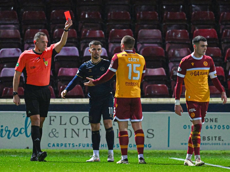 The Irish defender faced a three-match ban after his controversial red card against Kilmarnock last week. Thankfully, after Motherwell submitted an appeal, it has been reduced to a yellow card and Casey will be free to face Celtic on Thursday.