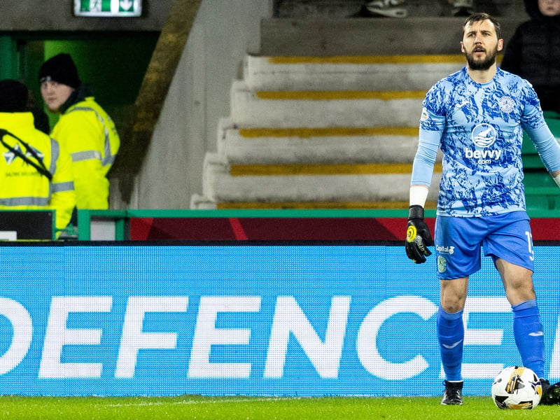 Could do nothing about the Hearts equaliser. Had to be alive to home side’s threat on the counter, despite being far from the most natural sweeper keeper.