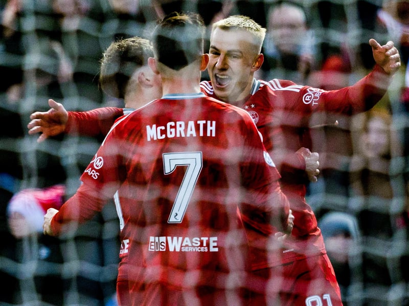 While Aberdeen were disappointing in the 3-1 defeat to Hibs, the Finnish forward put in a good performance. Rated at 8.3 for his performance, he scored the games opening goal, won 100% of his tackles and created three chances.