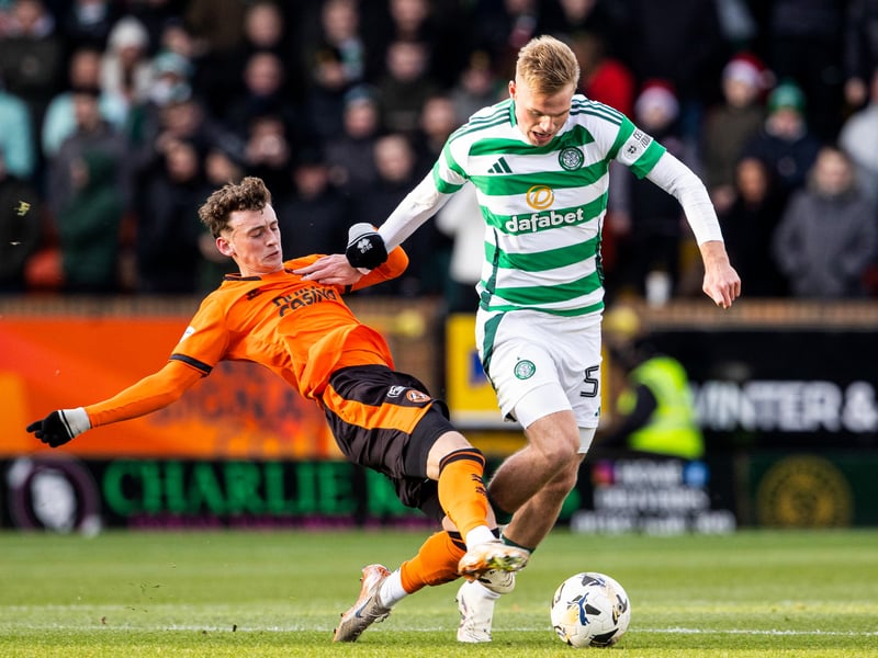 The Scottish defender has barely featured for Celtic this season, but was excellent in the 0-0 draw with Dundee United at Tannadice after being thrust back into the starting XI. The only Celtic player in the team this week, he was ranked at 8.3 for his performance and produced a 96% passing accuracy, won 100% of his ground duels, had a 100% long ball accuracy rate and didn't give away a single foul in the game.