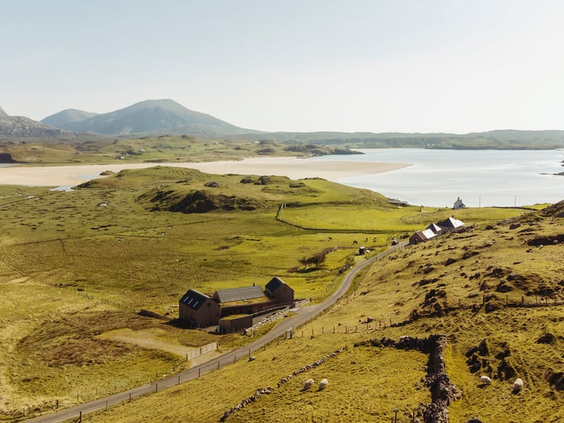 The Writer's House has some of the finest views in the Outer Hebrides as the beauty of Uig Bay unfolds just moments from the front door.