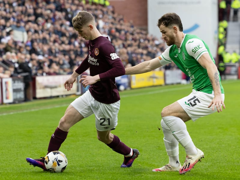 Another strong, no-nonsense performance from the defender. Has been a real asset for Hibs recently. 8