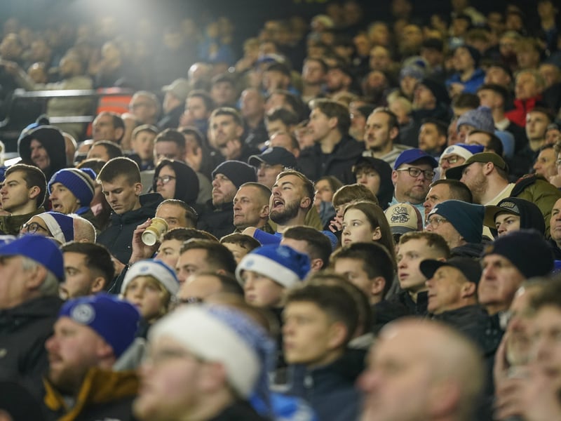 Pompey fans were in full voice as they backed their side in the Championship clash with Watford on Boxing Day.