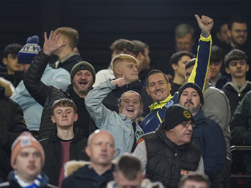 Pompey fans were in full voice as they backed their side in the Championship clash with Watford on Boxing Day.