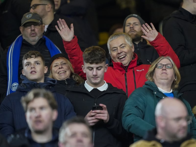 Pompey fans were in full voice as they backed their side in the Championship clash with Watford on Boxing Day.