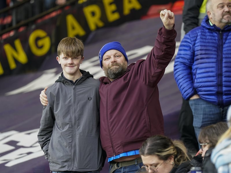 Pompey fans were in full voice as they backed their side in the Championship clash with Watford on Boxing Day.