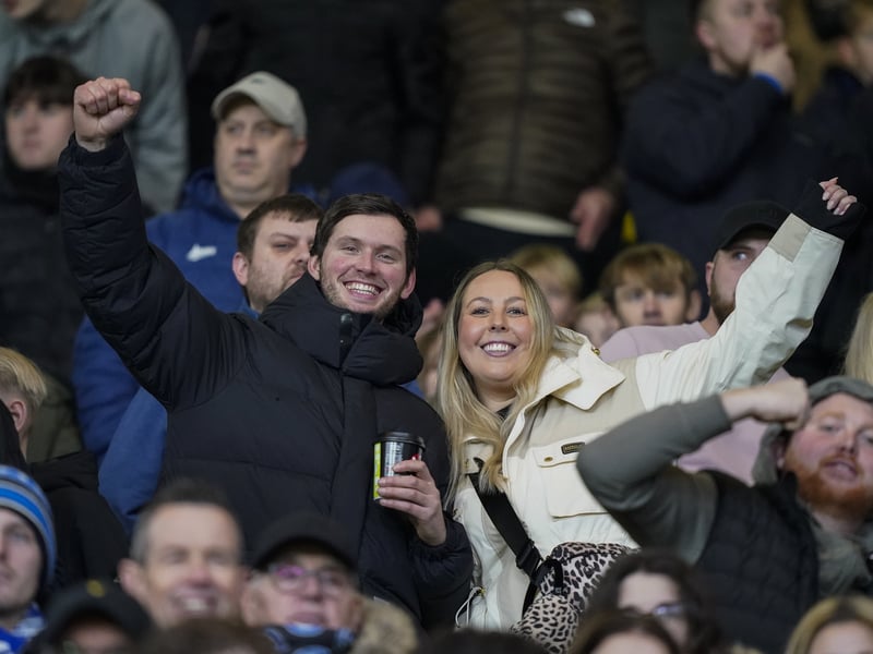 Pompey fans were in full voice as they backed their side in the Championship clash with Watford on Boxing Day.