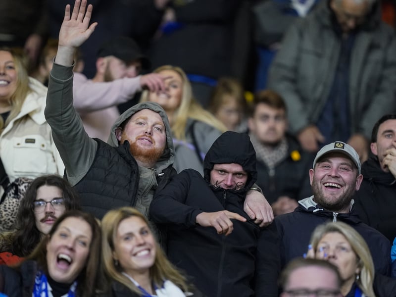 Pompey fans were in full voice as they backed their side in the Championship clash with Watford on Boxing Day.