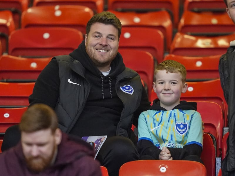 Pompey fans were in full voice as they backed their side in the Championship clash with Watford on Boxing Day.