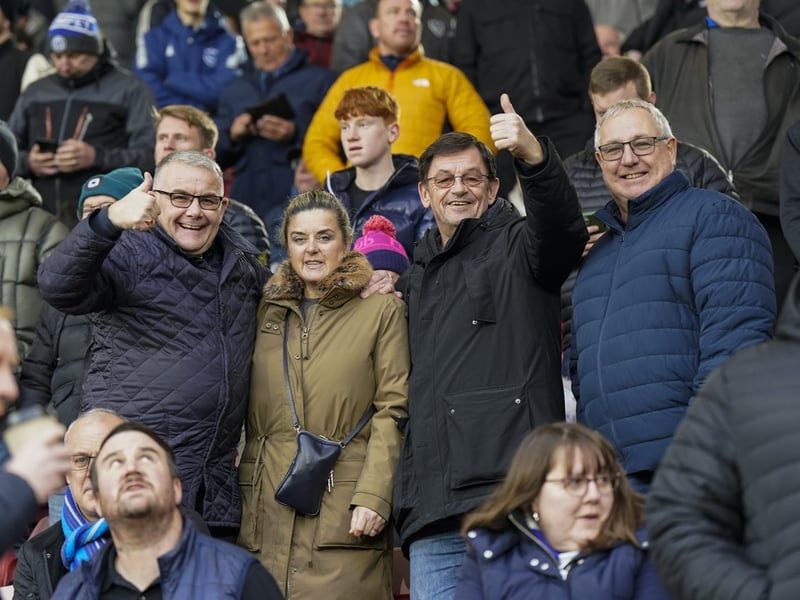 Pompey fans were in full voice as they backed their side in the Championship clash with Watford on Boxing Day.